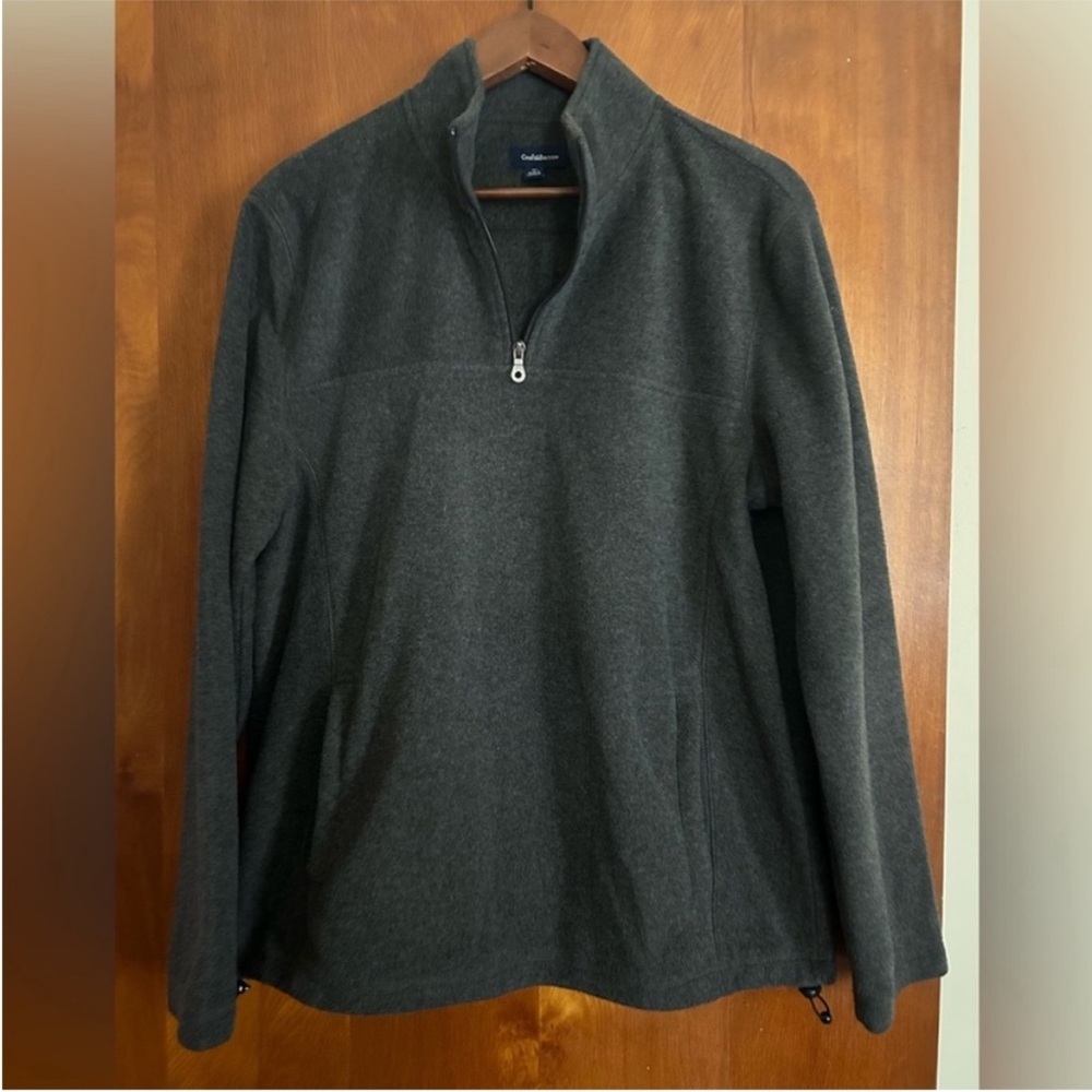 Men's Croft & Barrow Charcoal 1/4 Zip Fleece, EUC, Size Med